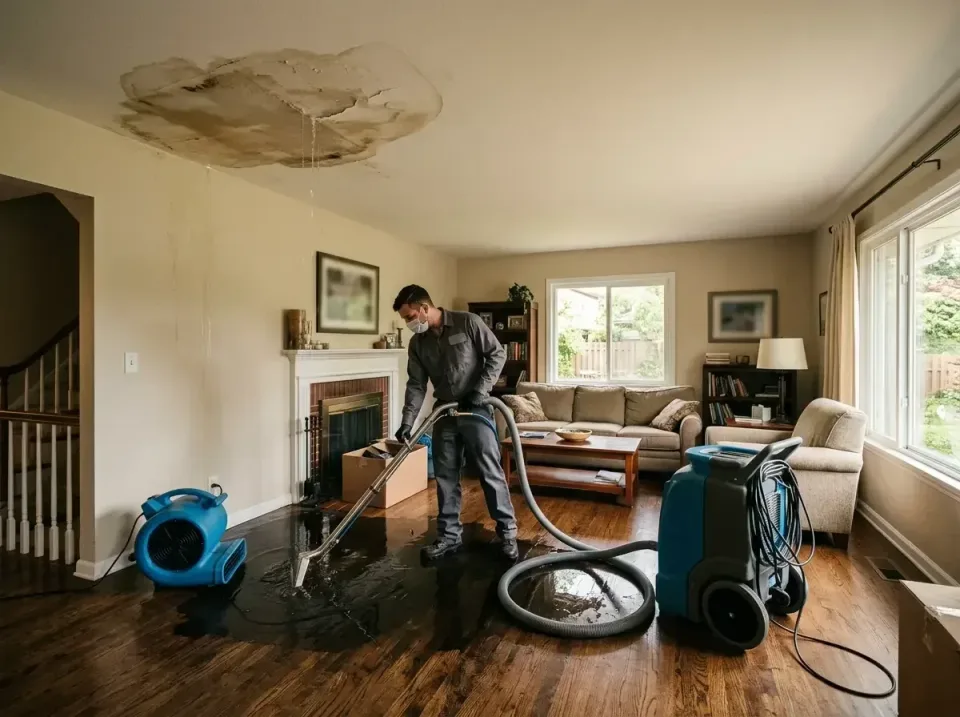 attic-pipe-burst-ceiling-drip-008 — frequently asked questions, Water Damage Restoration & Carpet Care in Port Huron, MI